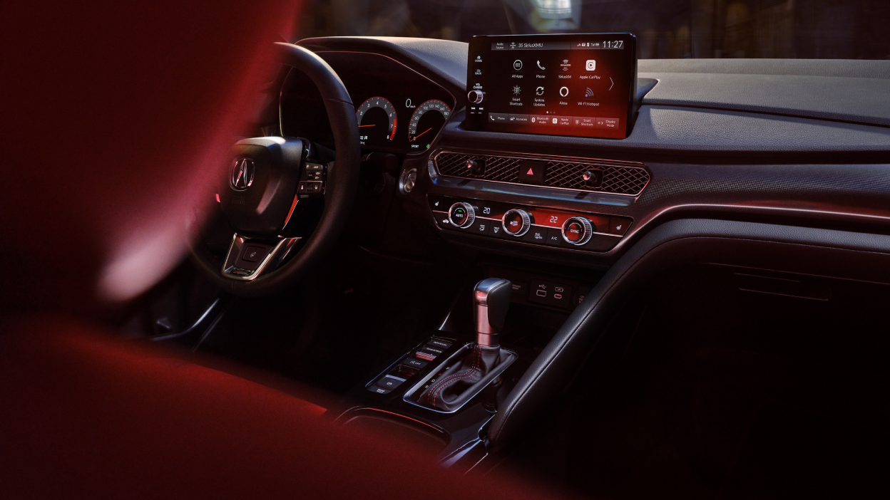 Interior of 2023 Integra front cockpit